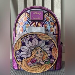 Loungefly Disney Stained Glass: Rapunzel Mini-Backpack